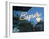 Espresso Sign in Cafe Window, Portland, Oregon, USA-Janis Miglavs-Framed Photographic Print