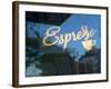 Espresso Sign in Cafe Window, Portland, Oregon, USA-Janis Miglavs-Framed Photographic Print