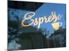 Espresso Sign in Cafe Window, Portland, Oregon, USA-Janis Miglavs-Mounted Photographic Print