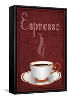 Espresso Sign-Lantern Press-Framed Stretched Canvas