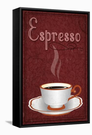 Espresso Sign-Lantern Press-Framed Stretched Canvas