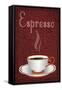 Espresso Sign-Lantern Press-Framed Stretched Canvas