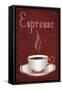 Espresso Sign-Lantern Press-Framed Stretched Canvas