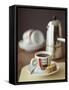 Espresso with Biscotti-Michael Paul-Framed Stretched Canvas