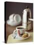 Espresso with Biscotti-Michael Paul-Stretched Canvas