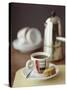 Espresso with Biscotti-Michael Paul-Stretched Canvas