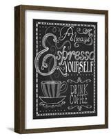 Espresso Yourself-Fiona Stokes-Gilbert-Framed Giclee Print