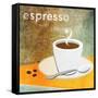 Espresso-Donna Slade-Framed Stretched Canvas