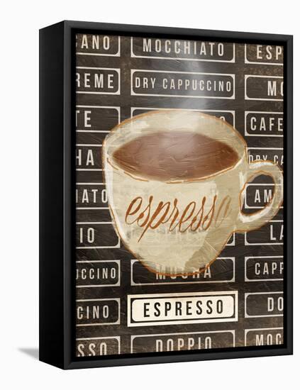 Espresso-OnRei-Framed Stretched Canvas