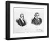 Esprit Auber and Ludwig Van Beethoven-Auguste Bry-Framed Giclee Print