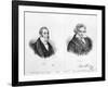 Esprit Auber and Ludwig Van Beethoven-Auguste Bry-Framed Giclee Print