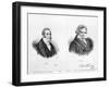 Esprit Auber and Ludwig Van Beethoven-Auguste Bry-Framed Giclee Print