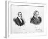 Esprit Auber and Ludwig Van Beethoven-Auguste Bry-Framed Giclee Print