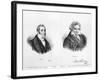 Esprit Auber and Ludwig Van Beethoven-Auguste Bry-Framed Giclee Print