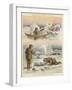 Esquimaux Hunting Walrus and Seals-null-Framed Giclee Print