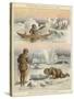 Esquimaux Hunting Walrus and Seals-null-Stretched Canvas