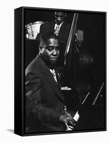 Esquire Jam Session: Art Tatum on Piano-Gjon Mili-Framed Stretched Canvas