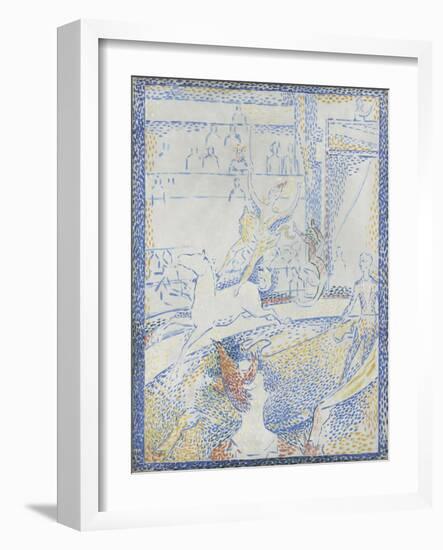 Esquisse pour "Le Cirque"-Georges Seurat-Framed Giclee Print