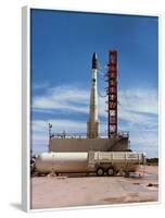 Essa-Ii Weather Satellite and Delta Rocket-null-Framed Photographic Print