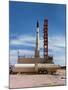 Essa-Ii Weather Satellite and Delta Rocket-null-Mounted Photographic Print