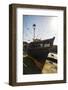 Essaouira, Morocco. Seagulls flying over a boat-Jolly Sienda-Framed Photographic Print