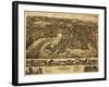 Essex, Connecticut - Panoramic Map-Lantern Press-Framed Art Print