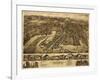 Essex, Connecticut - Panoramic Map-Lantern Press-Framed Art Print