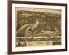 Essex, Connecticut - Panoramic Map-Lantern Press-Framed Art Print