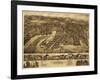 Essex, Connecticut - Panoramic Map-Lantern Press-Framed Art Print