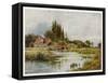 Essex Scenery: The River Stour at Dedham-Sutton Palmer-Framed Stretched Canvas