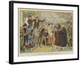 Essie Deegan's Christmas Eve-Charles Green-Framed Giclee Print