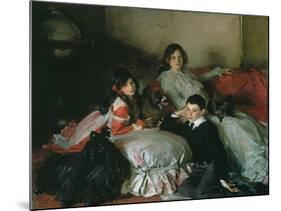 Essie, Ruby and Ferdinand, Children of Asher Wertheimer-John Singer Sargent-Mounted Giclee Print