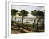 Establishing an Argentine Military Camp Along River Parana, Detail-Candido Lopez-Framed Premium Giclee Print