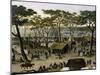 Establishing an Argentine Military Camp Along River Parana, Detail-Candido Lopez-Mounted Giclee Print