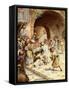 Establishment of the biblical City of Refuge - Bible-William Brassey Hole-Framed Stretched Canvas