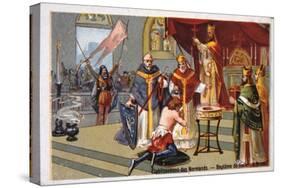 Establishment of the Normans: Baptism of Rollo at Rouen-null-Stretched Canvas