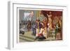 Establishment of the Normans: Baptism of Rollo at Rouen-null-Framed Giclee Print