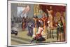 Establishment of the Normans: Baptism of Rollo at Rouen-null-Mounted Giclee Print
