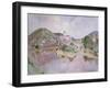 Estaing, France, 1987-John Stanton Ward-Framed Giclee Print