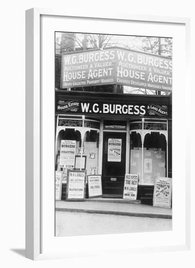 Estate Agent, Sidcup, Kent-null-Framed Photographic Print