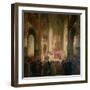 Estates General of Paris Meeting in Notre-Dame after the Death of Charles IV (1295-1328)-Jean Alaux-Framed Giclee Print