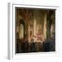 Estates General of Paris Meeting in Notre-Dame after the Death of Charles IV (1295-1328)-Jean Alaux-Framed Giclee Print