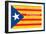 Estelada; Catalan Independence Flag-Juan Carlos B.-Framed Art Print