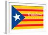 Estelada; Catalan Independence Flag-Juan Carlos B.-Framed Art Print