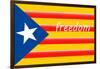 Estelada; Catalan Independence Flag-Juan Carlos B.-Framed Art Print