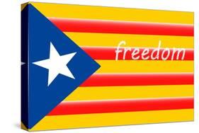 Estelada; Catalan Independence Flag-Juan Carlos B.-Stretched Canvas