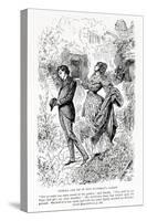 Estella and Pip in Miss Havisham's Garden, Illustration from Great Expectations-Harry Furniss-Stretched Canvas