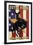 Estes Park, Colorado - Bucking Horse-Lantern Press-Framed Art Print