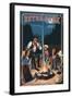 Estes Park, Colorado - Cowboy Campfire Story Telling-Lantern Press-Framed Art Print