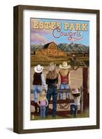 Estes Park, Colorado - Cowgirls-Lantern Press-Framed Art Print